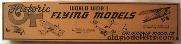 California Model Co SPAD XIII - 18.75 inch Wingspan Balsa Flying Model Airplane plastic model kit